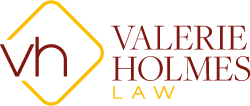 Valerie Holmes Law Logo The Valerie Holmes Law logo